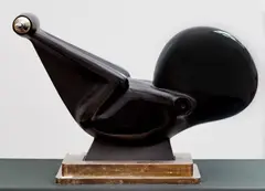 Stefan Milkov, El Niňo, 1997, mixed media (molten glass, nickel)
