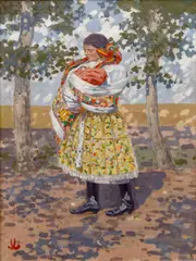 Joža Uprka, Úvodnica, after 1902, oil on canvas