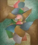 Josef Vohrabal, Turn, 1987, encaustic on canvas