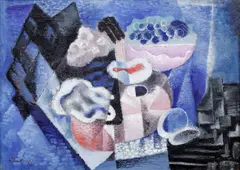 František Vobecký, Still Life with Mandolin, 1931, oil on canvas