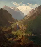 Max Haushofer, On the Way to Grossvenediger, 1850–1860, oil on canvas