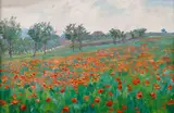 František Kaván, Landscape with Poppies