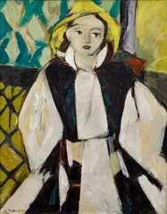 Eugen Nevan, In the Costume, 1940, oil on canvas