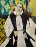 Eugen Nevan, In the Costume, 1940, oil on canvas