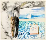 Jindřich Štyrský, Variation of the Painting III, 1932, mixed media (watercolor, ink) on paper