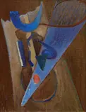 Jiří Remo Jelínek, Composition, 1920s/1930s, oil on canvas laid down on cardboard