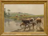 Václav Brožík, Cows in the Pasture
