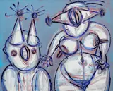 Jiří Načeradský, A Couple, 2012, oil on canvas