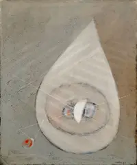 Jiří John, Drop, 1967, mixed media (oil, sands) on canvas