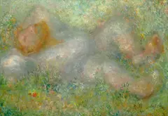Grigorij Musatov, Muzhik Dreaming, 1936, oil on canvas