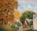 Jan Trampota, Pěčín, 1931, oil on canvas
