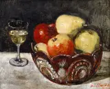 Jan Slavíček, Still Life with Fruit, 1938, oil on cardboard