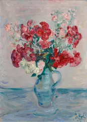 Miloslav Holý, Bouquet, 1935, oil on canvas