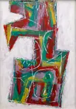 Jan Kotik, No Title, first half of the 1980s, acrylic on cardboard
