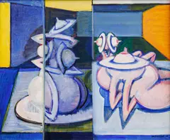 Jiří Načeradský, Algerian Women, 1978, oil on canvas