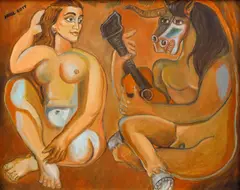 Karel Gott, Musical Mating Call III, 1998, oil on canvas