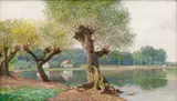 Václav Jansa, Willows by the Pond, 1901, oil on canvas