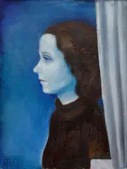 Otakar Mrkvička, Portrait of the Artist's Wife, 1936, oil on canvas