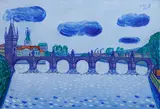 Karel Černý, Charles Bridge, 1953–1954, oil on canvas