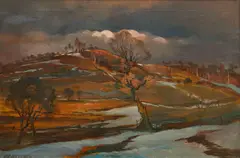 Otakar Nejedlý, Early Spring, 1943, oil on canvas