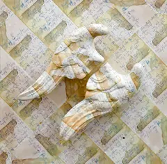 Libor Krejcar, On the Wings, 2012–2013, object (plaster, paper, wood)