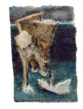 Josef Šíma, Illustration for a Poem by T. S. Eliot, 1945, mixed media (gouache, ink) on hand-made paper