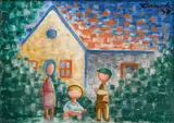 Josef Čapek, Children and a House