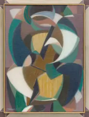 Josef Vohrabal, Cellist (Movement), 1965, oil on canvas