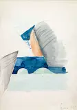 Josef Šíma, Bridge, 1921, mixed media (watercolor, pencil) on paper