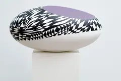 Jan Pištěk, Ovoid, 2022, object (MDF, steel, acrylic, oil)