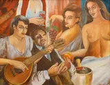 Karel Gott, May Sleep Give Us a Dream, 1996, oil on canvas