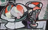 Emil Filla, Still Life with Apples and a Goblet, 1949, oil on canvas