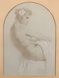 Alphonse Mucha, Sitting Half Nude
