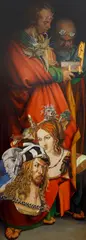 Josef Liesler, Dürer, Vaeltl, Liesler or else: Forgive me, Dürer 2., 1987, oil on wood panel