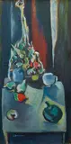 Jacob Bornfriend, Net Bag with Vegetable, circa 1955, oil on canvas