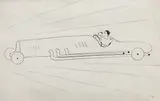 Adolf Hoffmeister, Vlasta Burian, 1927, ink on paper