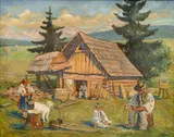 Jan Hála, Sheep Shelter in Važec
