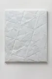 Monika Houdková, No Title, 2018, spray on paper laid down on canvas