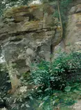 Josef Bašek, The Rocks, 1891, oil on cardboard