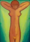 František Drtikol, Mother Earth, 22. 11. 1938, oil on cardboard