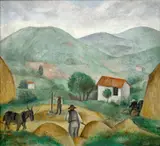 Otakar Kubín, Threshing