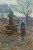 Otakar Lebeda, Concarneau in Winter, 1898, oil on canvas