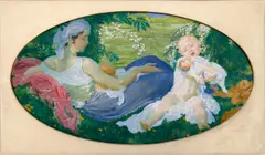 Jakub Obrovský, A Spring Idyll, 1909, oil on canvas