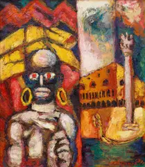 Jan Bauch, Othello (Jealousy), 1981, oil on canvas