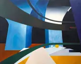 Theodor Pištěk, Variation No. 1, 1995, oil on canvas