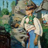Alois Kalvoda, Young Man in a Folk Costume