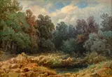 August Piepenhagen, Pool at the Edge of a Forest