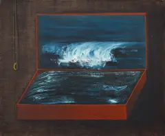 Toyen, Va et vient, 1953, oil on canvas
