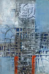 Václav Tikal, Cybernetic Hen, 1962, mixed media (tempera, ink) on cardboard