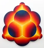 Jan Kaláb, Flaming Kaleidoscope 1123, 2023, acrylic on canvas